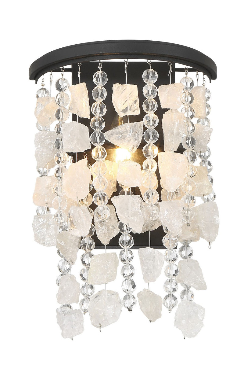 Minka Lavery 6701-66 Shimmering Elegance One Light Wall Sconce, Sand Coal Main Image.jpg