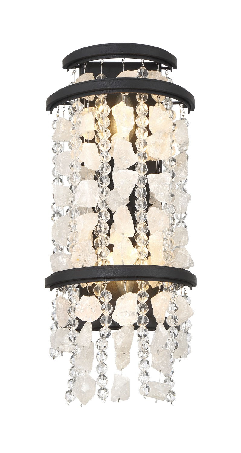 Minka Lavery 6702-66 Shimmering Elegance Two Light Wall Sconce, Sand Coal Main Image.jpg