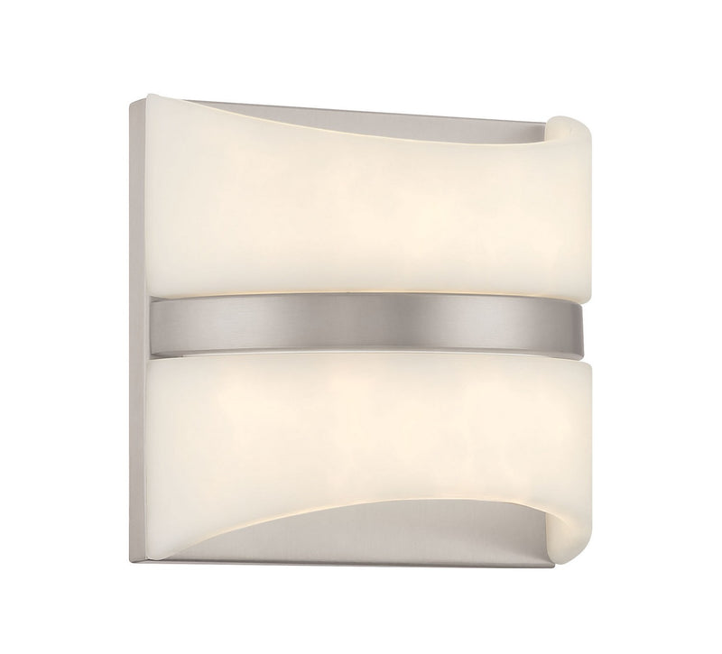 Minka Lavery 821-84-L Velaux LED Wall Sconce, Brushed Nickel Main Image.jpg
