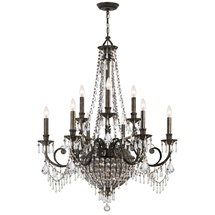 Crystorama 5168-EB-CL-MWP Vanderbilt 12 Light Chandelier English Bronze Alternate Image 2.jpg