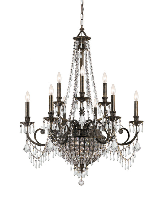 Crystorama 5168-EB-CL-MWP Vanderbilt 12 Light Chandelier English Bronze Main Image.jpg