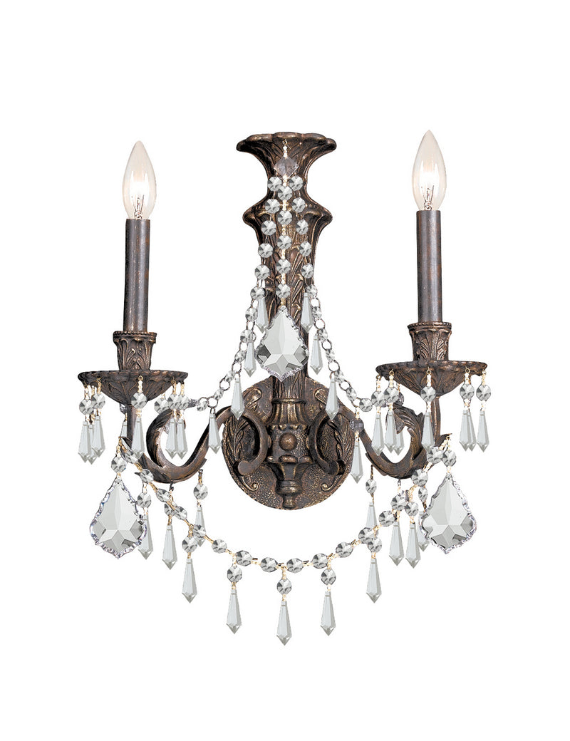 Crystorama 5162-EB-CL-MWP Vanderbilt Two Light Wall Sconce English Bronze Main Image.jpg