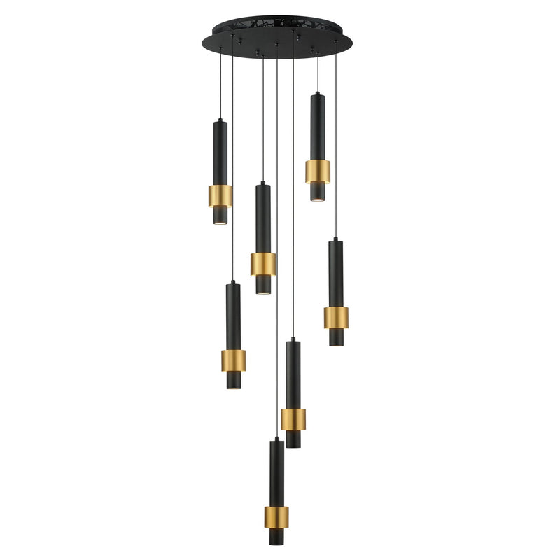 ET2 E24757-BKGLD Reveal LED Pendant Black / Gold Main Image.jpg