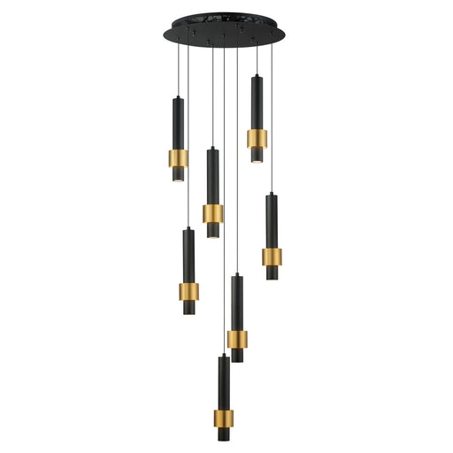 ET2 E24757-BKGLD Reveal LED Pendant Black / Gold Main Image.jpg