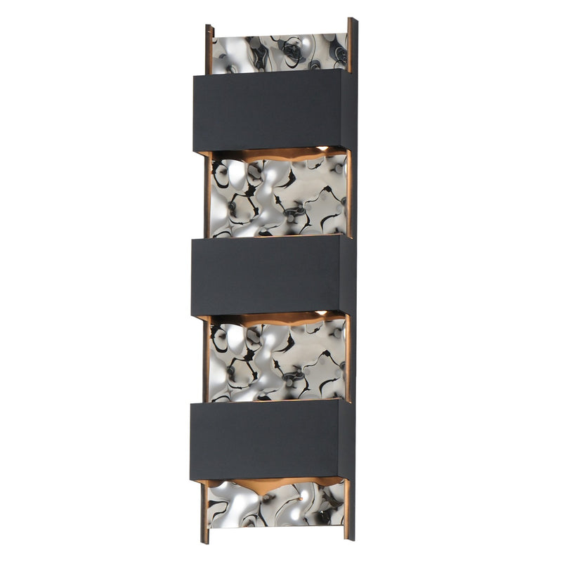 ET2 E30264-125BK Coulee LED Outdoor Wall Sconce Black Main Image.jpg