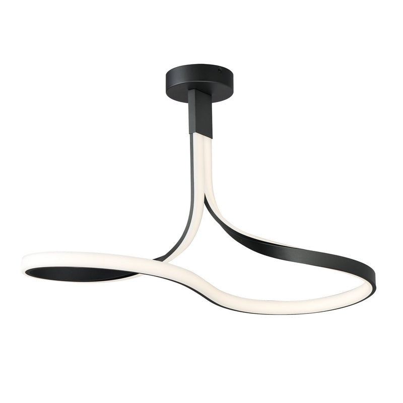 ET2 E30660-BK Serpentine LED Semi-Flush Mount Black Main Image.jpg