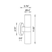 Beacon Lighting 03929201 Luella Two Light Wall Bracket, Black Alternate Image.jpg