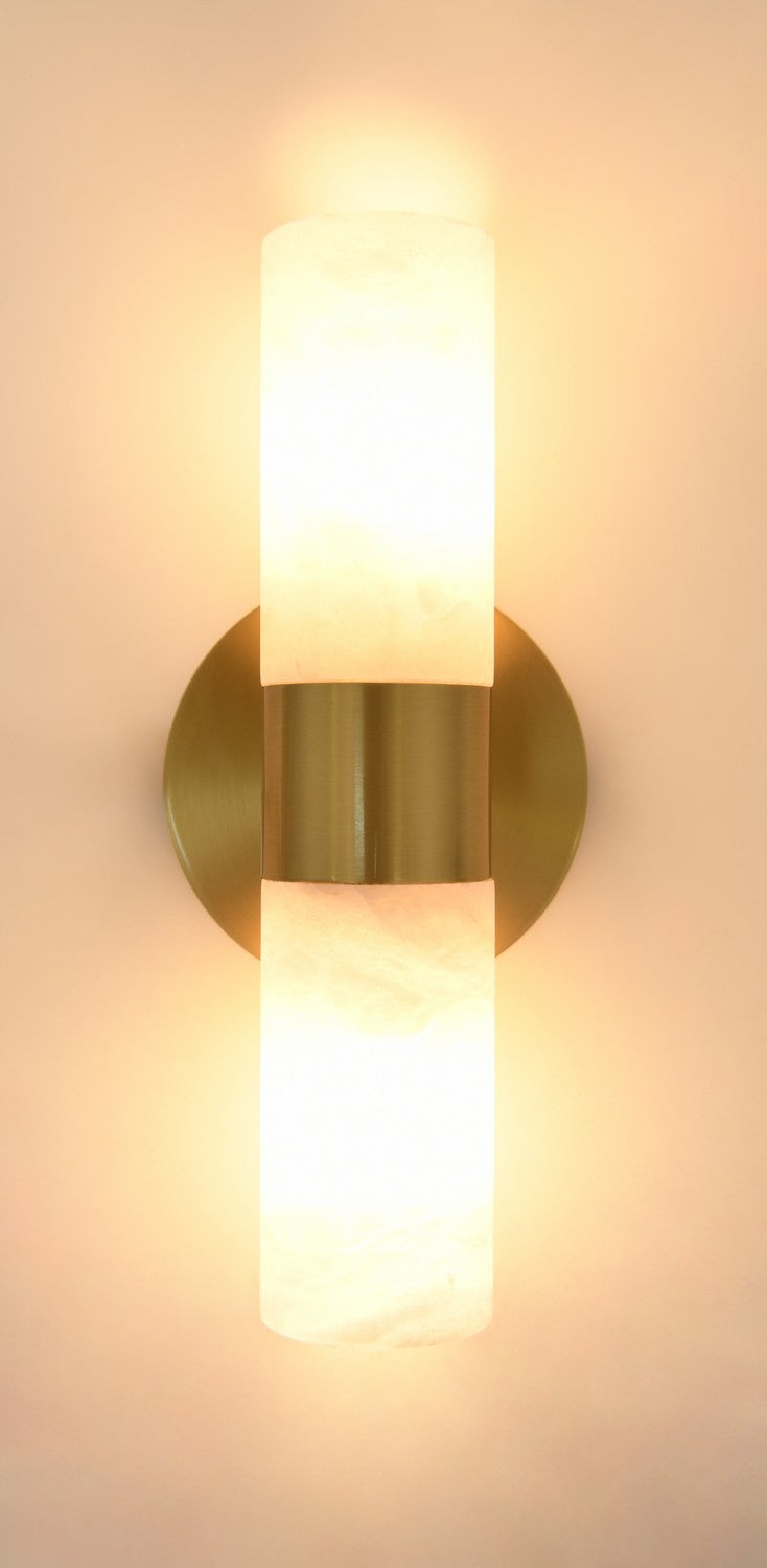 Beacon Lighting 03929301 Luella Two Light Wall Bracket, Brass Alternate Image 2.jpg