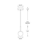 Beacon Lighting 05008001 Lucent One Light Pendant, Brass Alternate Image 10.jpg