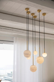 Beacon Lighting 05008001 Lucent One Light Pendant, Brass Alternate Image.jpg