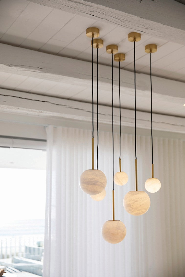 Beacon Lighting 05008001 Lucent One Light Pendant, Brass Alternate Image.jpg
