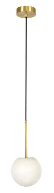 Beacon Lighting 05008101 Lucent One Light Pendant, Brass Main Image.jpg