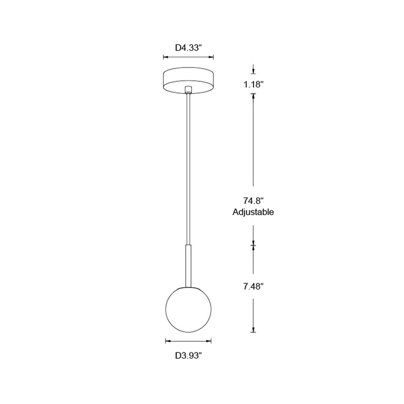 Beacon Lighting 05008301 Lucent One Light Pendant, Black Alternate Image.jpg