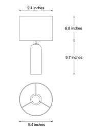 Beacon Lighting 27043001 Firma Two Light Table Lamp, White Alternate Image 4.jpg