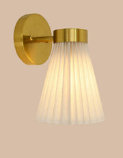 Beacon Lighting 30913601 Amore One Light Wall Bracket, Brass/White Alternate Image 7.jpg