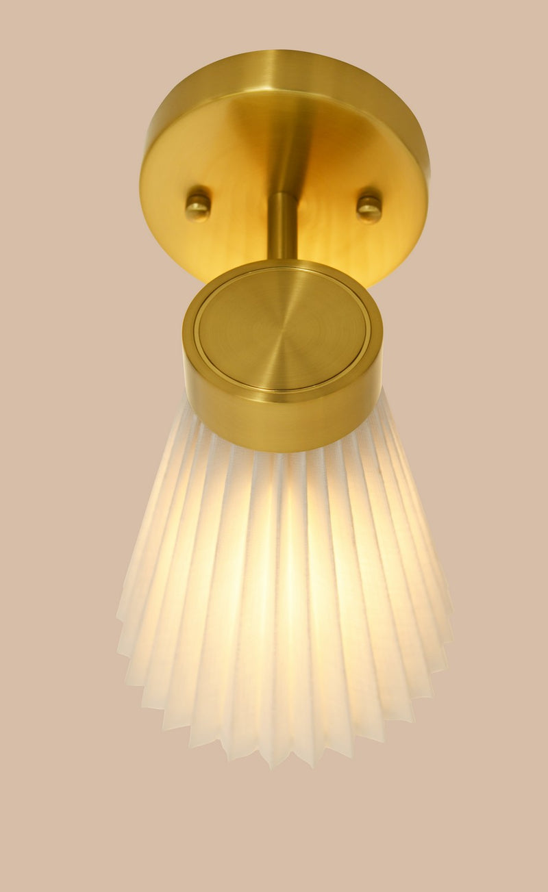 Beacon Lighting 30913601 Amore One Light Wall Bracket, Brass/White Alternate Image 9.jpg