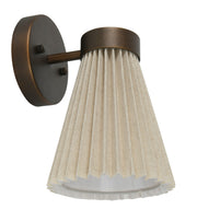 Beacon Lighting 30913901 Amore One Light Wall Bracket, Bronze/Natural Alternate Image.jpg