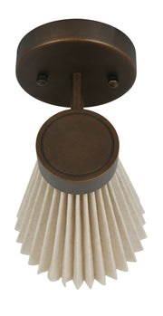 Beacon Lighting 30913901 Amore One Light Wall Bracket, Bronze/Natural Alternate Image 3.jpg