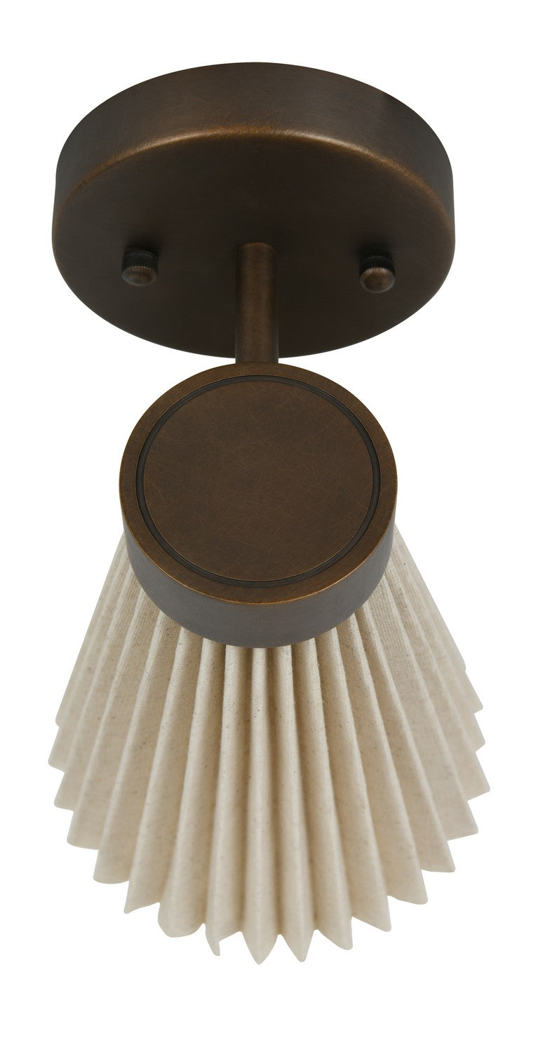 Beacon Lighting 30913901 Amore One Light Wall Bracket, Bronze/Natural Alternate Image 3.jpg