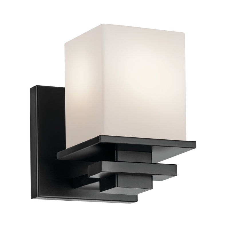 Kichler 45149BK One Light Wall Sconce, Black