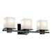 Kichler 45151BK Three Light Bath, Black