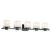 Kichler 45193BK Five Light Bath, Black