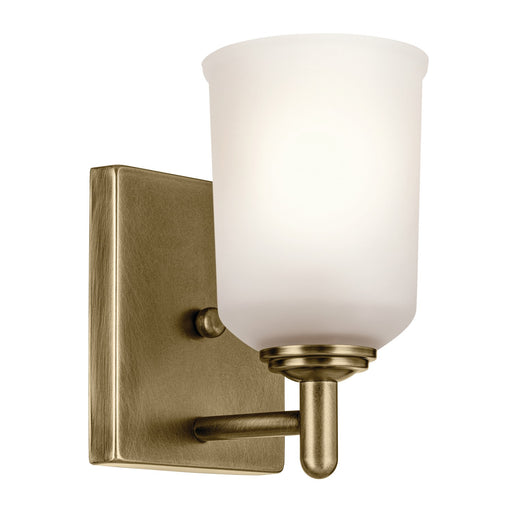 Kichler 45572NBR One Light Wall Sconce, Natural Brass