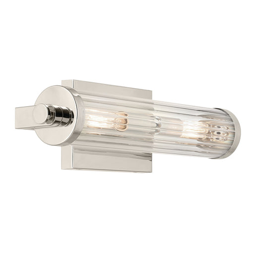 Kichler 45648PN Two Light Wall Sconce, Polished Nickel