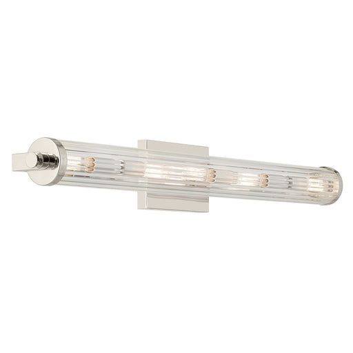 Kichler 45650PN Five Light Linear Bath, Polished Nickel