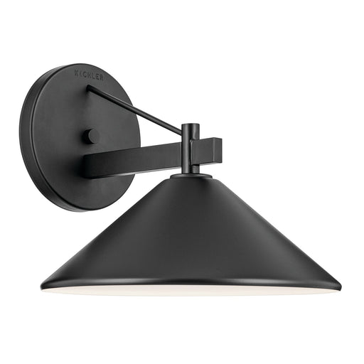 Kichler 49061BK One Light Outdoor Wall Mount, Black