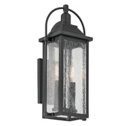Kichler 49714BKT Two Light Outdoor Wall Mount, Textured Black