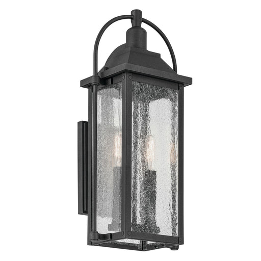 Kichler 49714BKT Two Light Outdoor Wall Mount, Textured Black