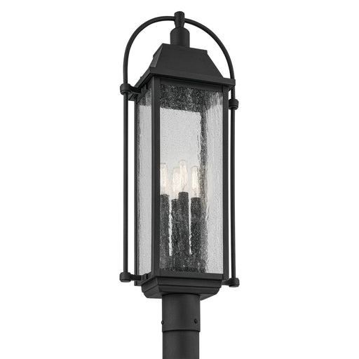 Kichler 49717BKT Four Light Outdoor Post Mount, Textured Black