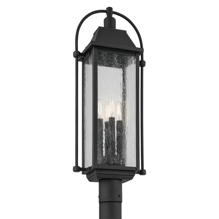 Kichler 49717BKT Four Light Outdoor Post Mount, Textured Black