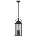 Kichler 49718BKT Four Light Outdoor Pendant, Textured Black