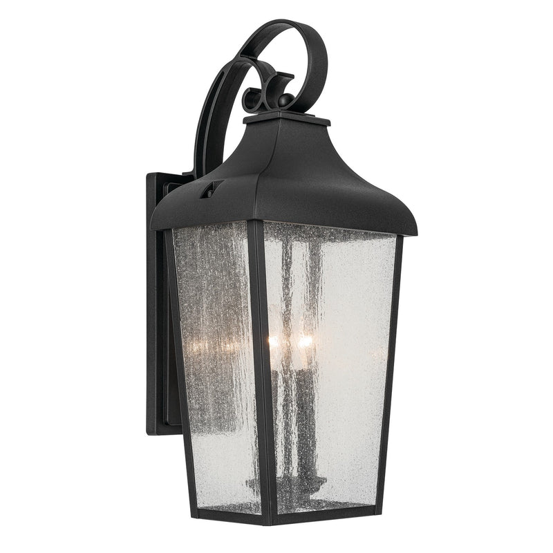 Kichler 49737BKT Two Light Outdoor Wall Mount, Textured Black