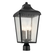 Kichler 49739BKT Four Light Outdoor Post Mount, Textured Black