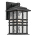 Kichler 49829BKT One Light Outdoor Wall Mount, Textured Black