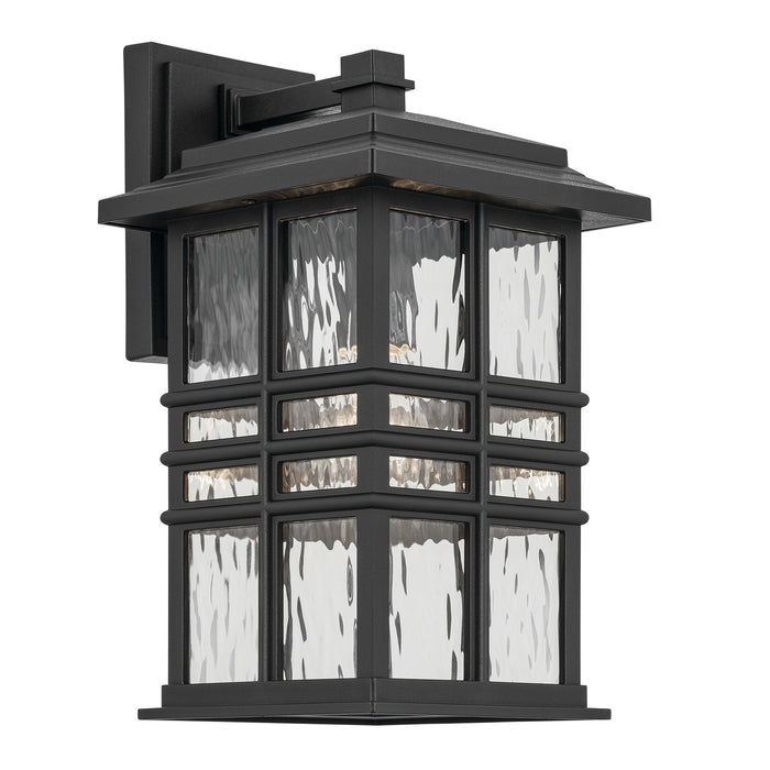 Kichler 49830BKT One Light Outdoor Wall Mount, Textured Black
