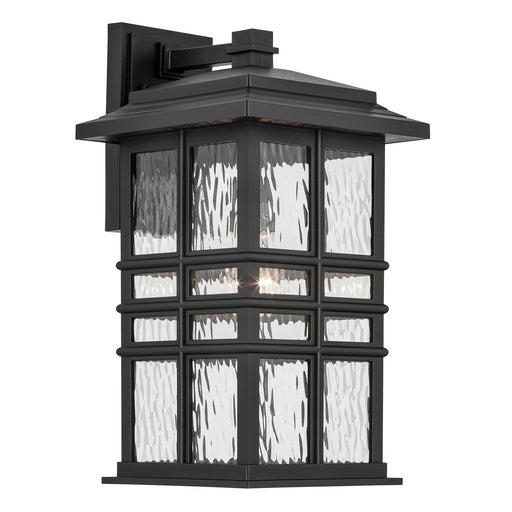 Kichler 49831BKT One Light Outdoor Wall Mount, Textured Black