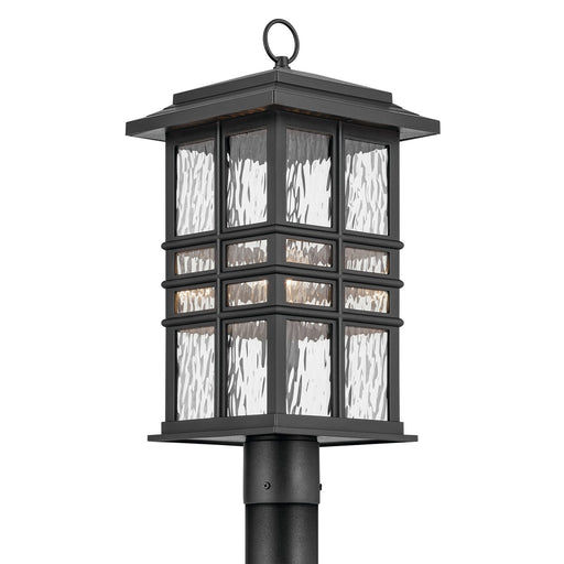 Kichler 49832BKT One Light Outdoor Post Mount, Textured Black