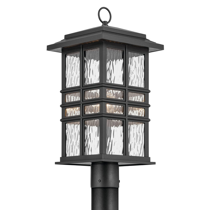 Kichler 49832BKT One Light Outdoor Post Mount, Textured Black