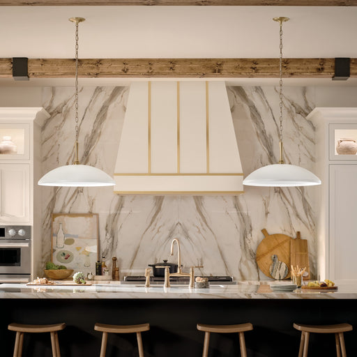 Kichler 52638WH One Light Pendant, White