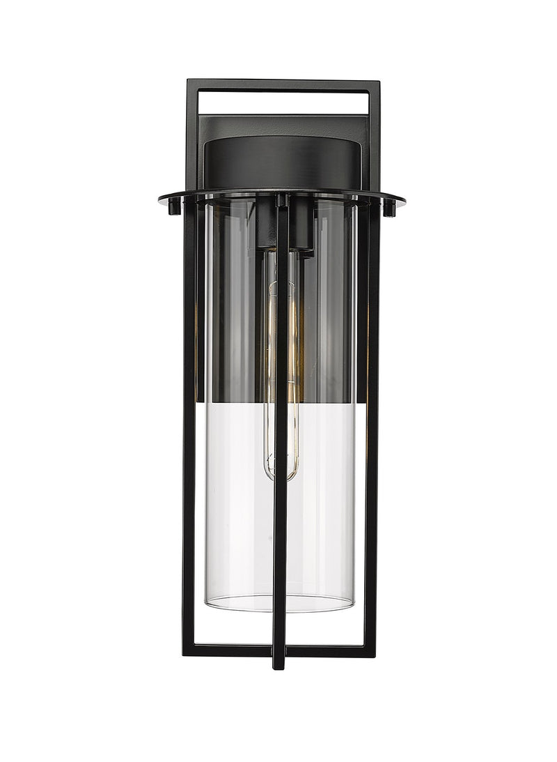 Millennium 10511-PBK Russell One Light Outdoor Wall Sconce, Powder Coated Black Main Image.jpg