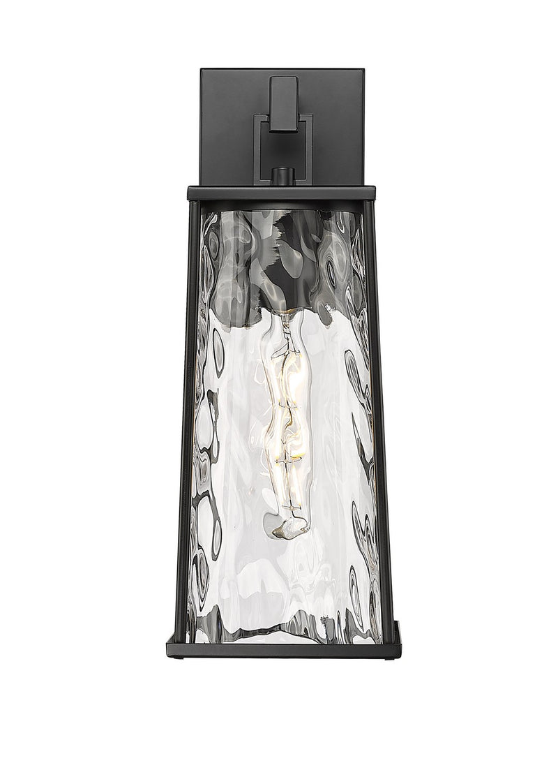 Millennium 10601-PBK Dutton One Light Outdoor Wall Sconce, Powder Coated Black Main Image.jpg