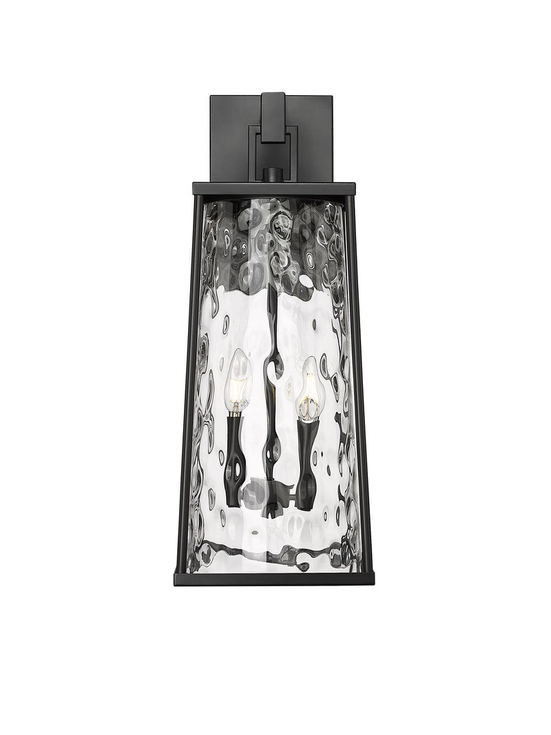 Millennium 10602-PBK Dutton Two Light Outdoor Wall Sconce, Powder Coated Black Main Image.jpg