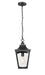 Millennium 10931-PBK Curry One Light Outdoor Hanging Lantern, Powder Coated Black Main Image.jpg