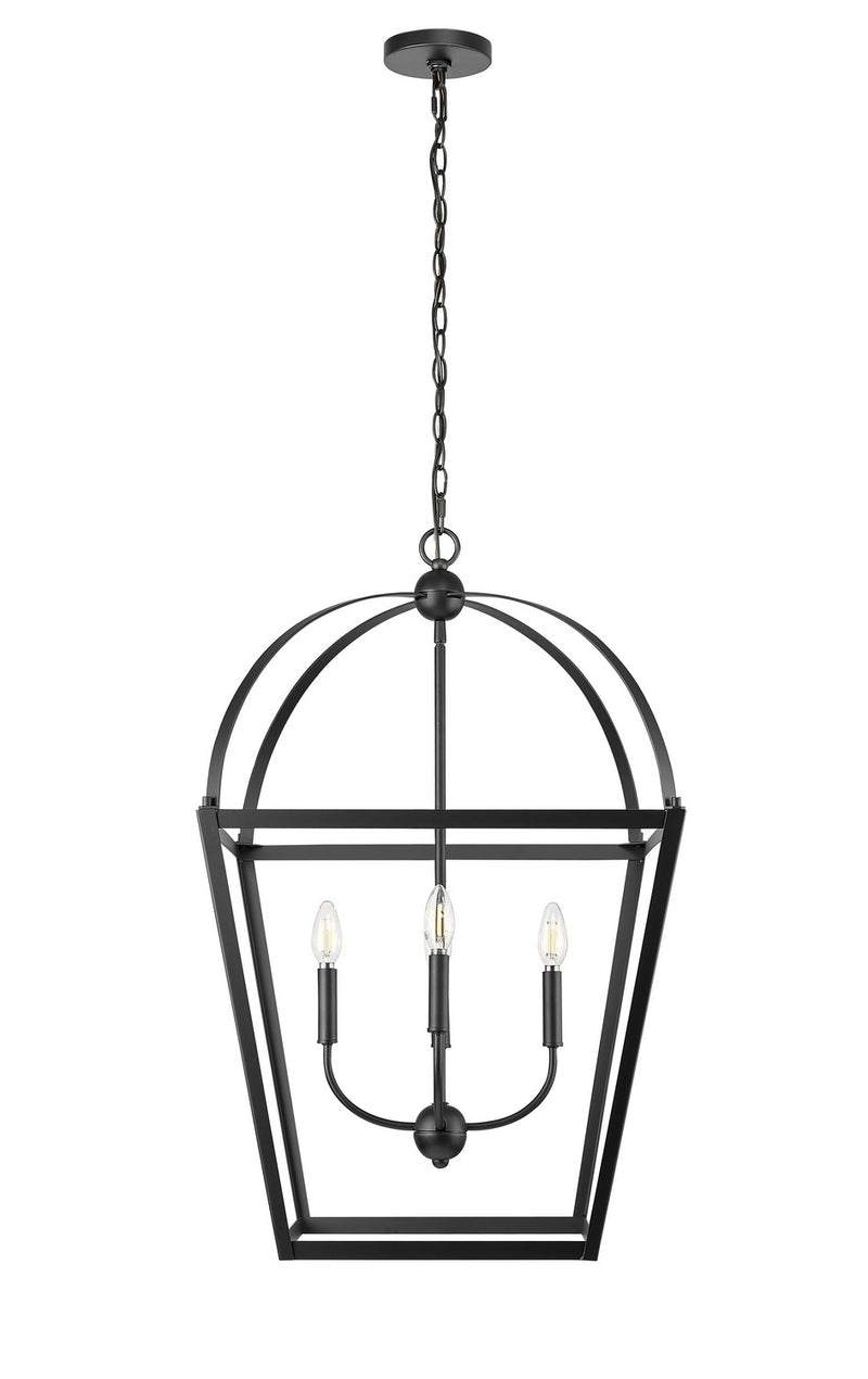 Millennium 13904-MB Kelsey Four Light Pendant, Matte Black Main Image.jpg