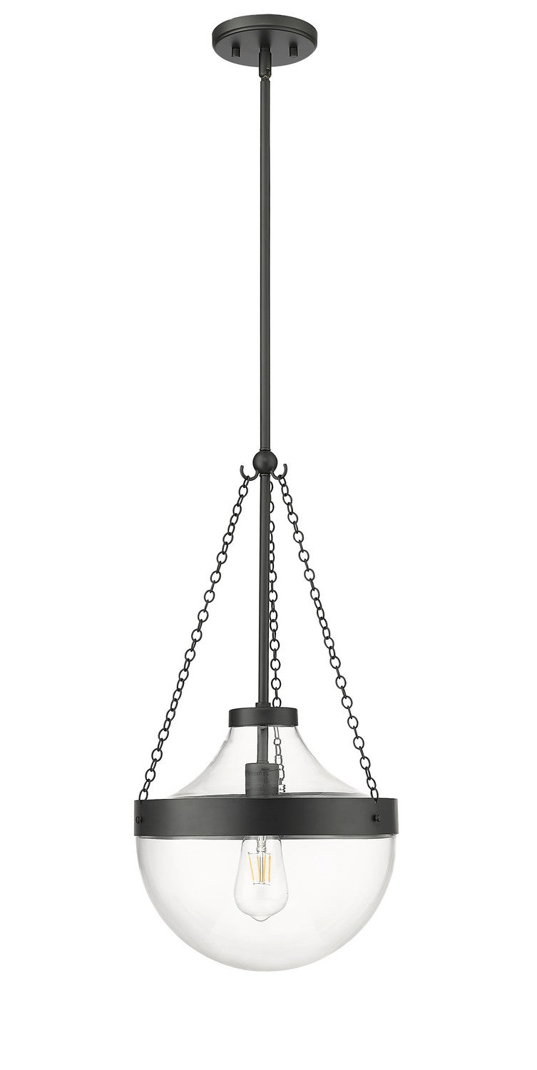 Millennium 20101-MB Clarra One Light Pendant, Matte Black Main Image.jpg