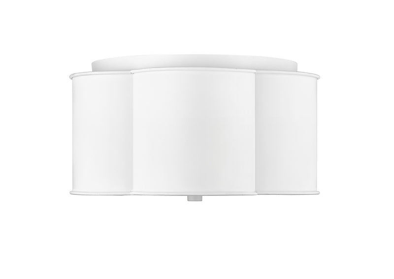 Millennium 21203-MW Three Light Flushmount, Matte White Main Image.jpg